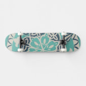 Skateboard Carrelage Batik Bleu I (Horz)