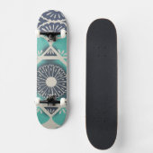 Skateboard Carrelage bleu Batik II (Recto)