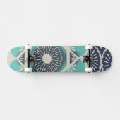 Skateboard Carrelage bleu Batik II (Horz)