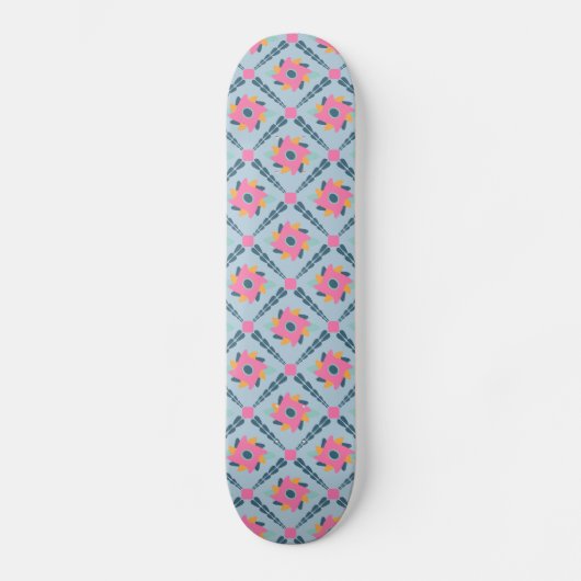 Skateboard Carrelage décoratif coloré (Recto)