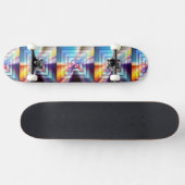 Skateboard Carrés brillants (Horz)