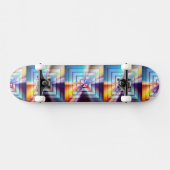 Skateboard Carrés brillants (Horz)