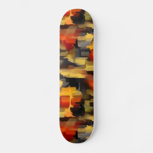 Skateboard Carrés de peinture Abstraite moderne (Recto)