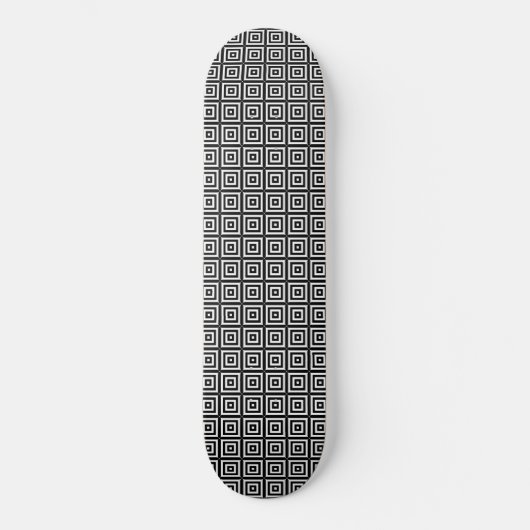 Skateboard Carrés Echo noirs (Recto)