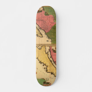 Skateboard Carte 1720 - La Californie ou Nouvelle Caroline