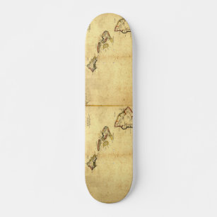 Skateboard Carte 1837 - îles d'Hawaï de cru hawaïennes