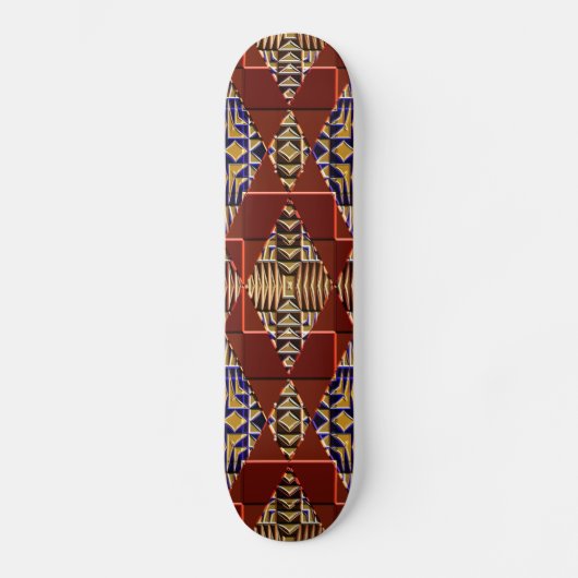 Skateboard Carte à roulettes 16 Native American moderne (Recto)