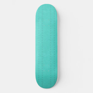 Skateboard Carte à roulettes à motif de bulle turquoise