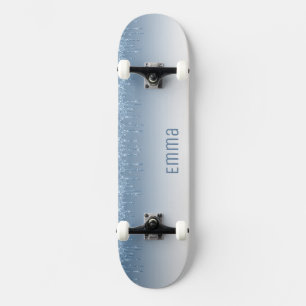 Skateboard Carte à roulettes bleu Parties scintillant avec no