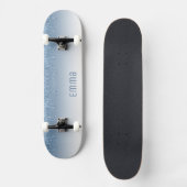 Skateboard Carte à roulettes bleu Parties scintillant avec no (Recto)
