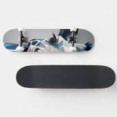 Skateboard Carte à roulettes bleue (Horz)