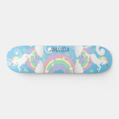 Skateboard Carte à roulettes Blue Rainbow Unicorn (Horz)