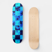 Skateboard Carte à roulettes Blue Star Checker (Recto)