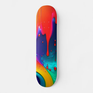 Skateboard Carte à roulettes de peinture Abstraite