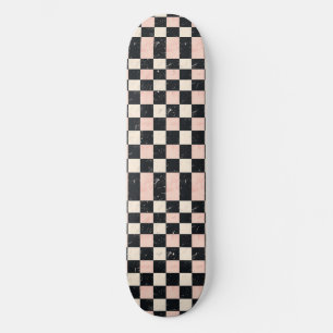 Skateboard Carte à roulettes unique Retro Y2K Checker Design