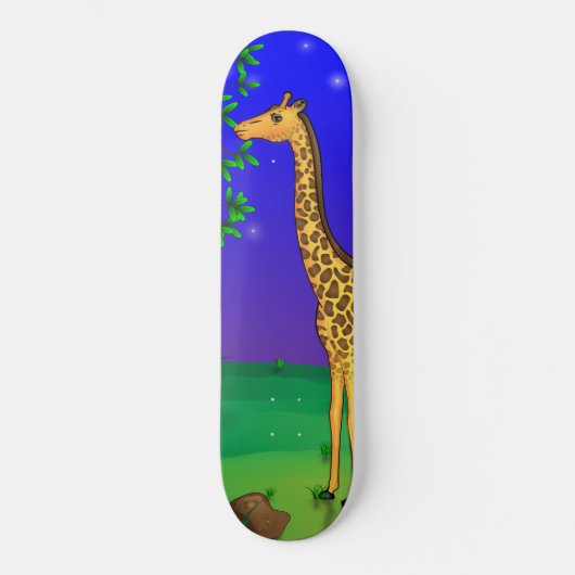 Skateboard Carte à thème Giraffe (Recto)
