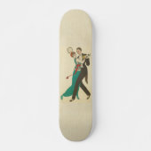 Skateboard Carte Carton Postale (Devant)
