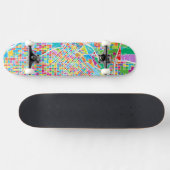 Skateboard Carte colorée de Denver (Horz)