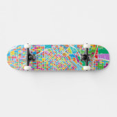 Skateboard Carte colorée de Denver (Horz)