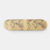 Skateboard carte de 1850's d'Empire Britannique dans le monde (Horz)