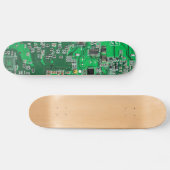 Skateboard Carte de circuit Geek d'ordinateur - vert (Horz)