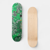 Skateboard Carte de circuit Geek d'ordinateur - vert (Recto)