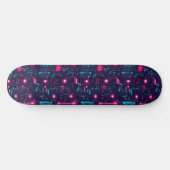 Skateboard Carte de circuit rétro futuriste (Horz)