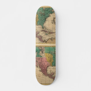 Skateboard Carte de l'Amérique du Nord 1763