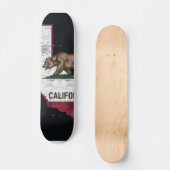 Skateboard Carte de l'État de Californie - Cali Bear (Recto)