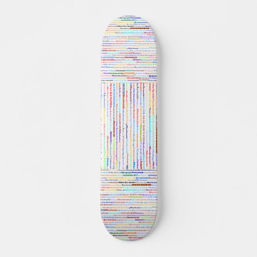Skateboard Carte de montage Mackenzie Text Design II (Devant)