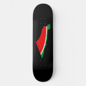 Skateboard Carte de Palestine Watermelon Symbole de la libert (Recto)