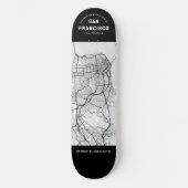 Skateboard Carte de San Francisco (Recto)