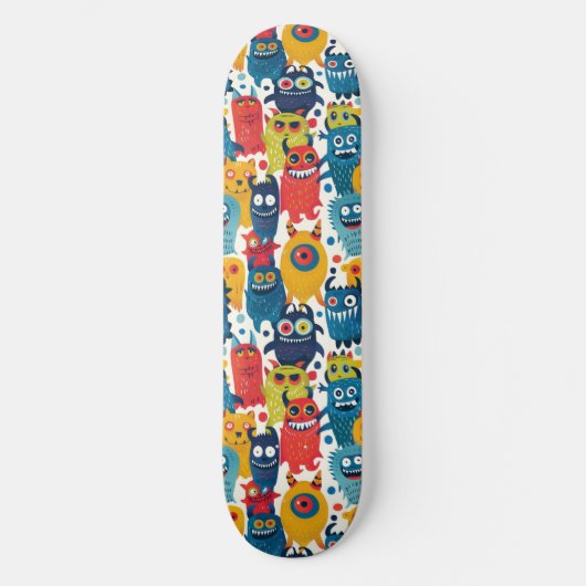 Skateboard Carte de skate Monsters Carton (Recto)