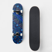 Skateboard Carte de ski Tribal Blue (Recto)