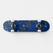 Skateboard Carte de ski Tribal Blue (Horz)