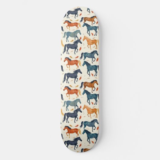 Skateboard Carte de ski unique Cool Horse Lover Design Skateb (Recto)
