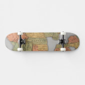Skateboard Carte des Etats-Unis et du Canada (Horz)
