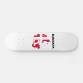 Skateboard Carte Drapeau Danemark (Horz)