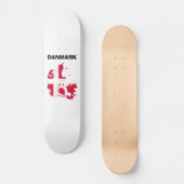 Skateboard Carte Drapeau Danemark (Recto)