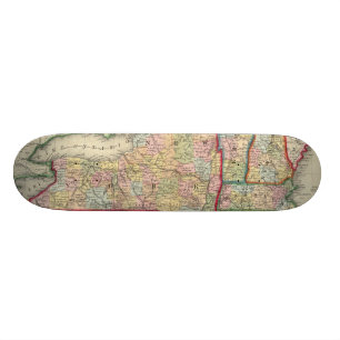 Skateboard Carte du comté des états de New York