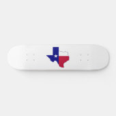 Skateboard Carte du drapeau du Texas (Horz)