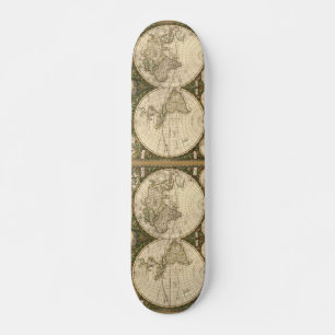 Skateboard Carte du monde 1660 par Frederick de Wit