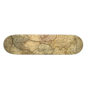 Skateboard Carte du monde sur la projection de Mercators