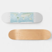 Skateboard Carte Explorateur de la surface de la Terre (Horz)