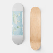 Skateboard Carte Explorateur de la surface de la Terre (Recto)