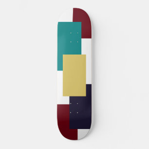 Skateboard Carte graphique 4 couleurs et bois