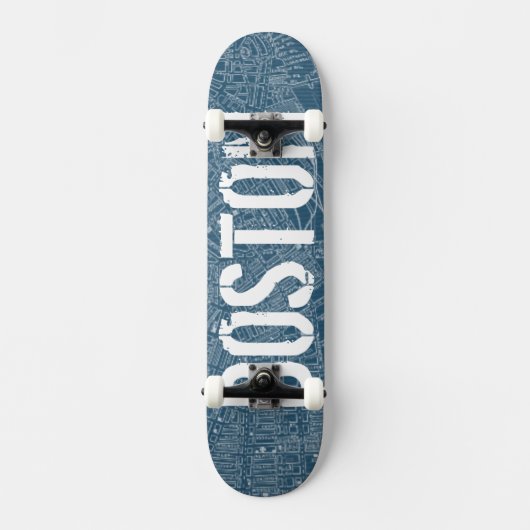 Skateboard Carte graphique de Boston (Recto)