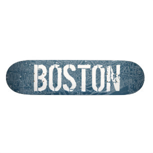 Skateboard Carte graphique de Boston