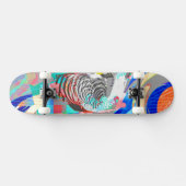 Skateboard Carte graphique Zebra Abstraite (Horz)