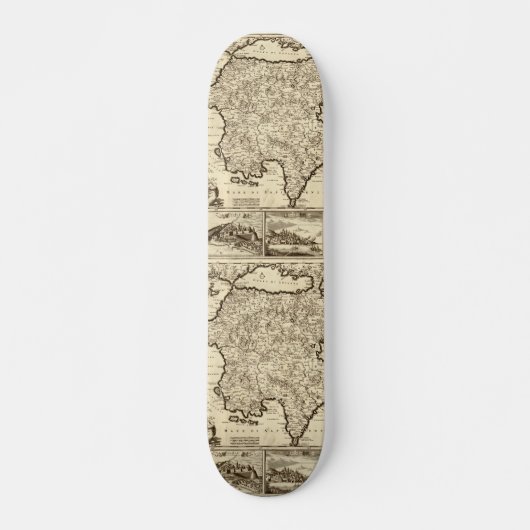 Skateboard Carte Grèce/Péloponnèse grecque 1688 (Devant)